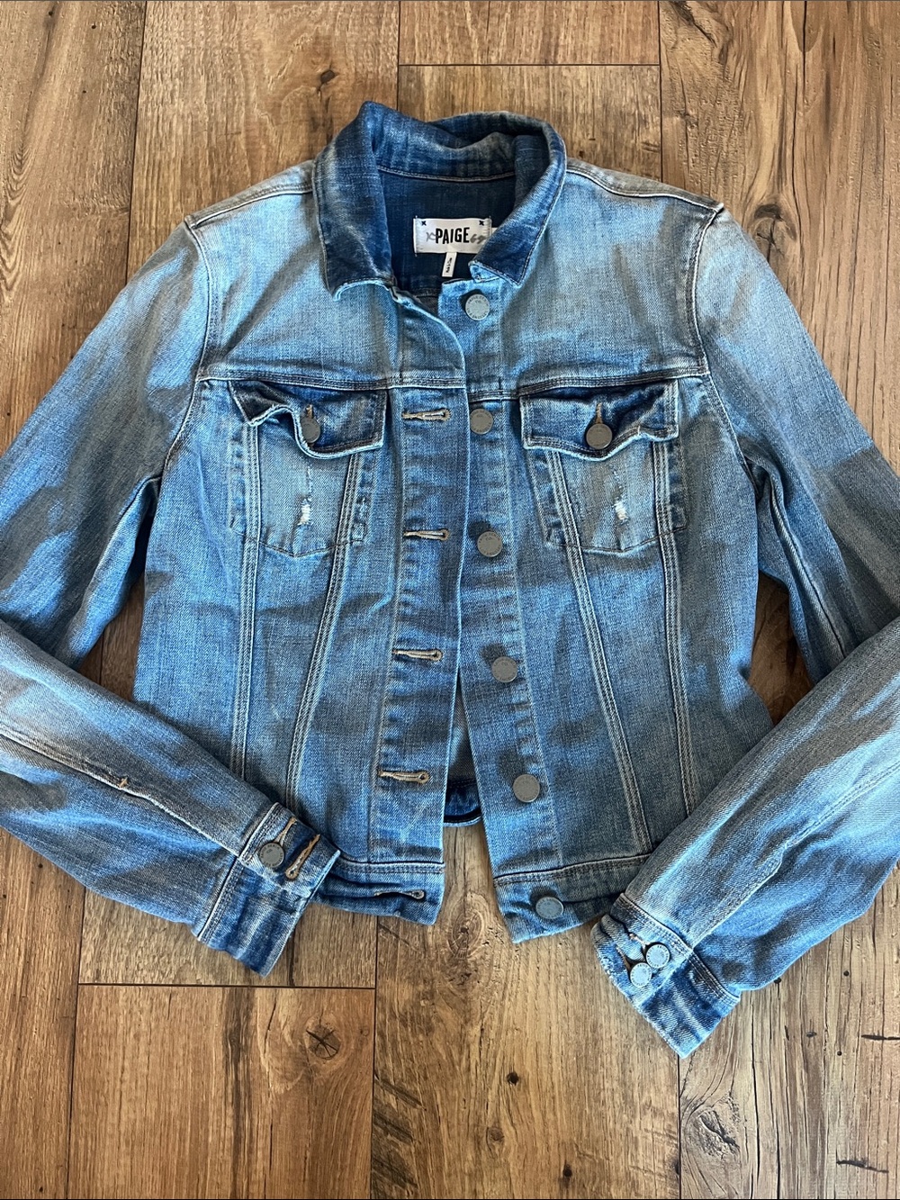 PAIGE Women's Blue Denim Jean Jacket